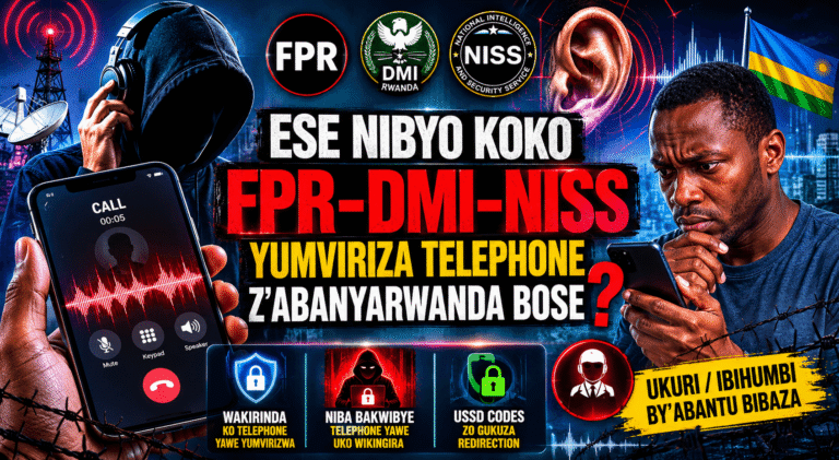 ESE NIBYO KOKO FPR-DMI-NISS YUMVIRIZA TELEPHONE Z’ABANYARWANDA BOSE?
