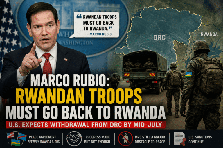 Washington Yasabye Kigali gukura ingabo muri Congo mu maguru mashya